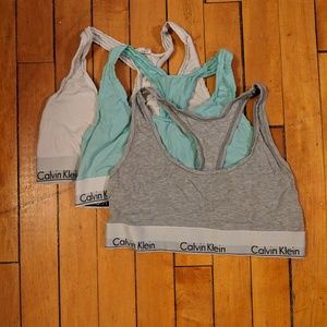 3 pack Calvin Klein modern cotton bralette